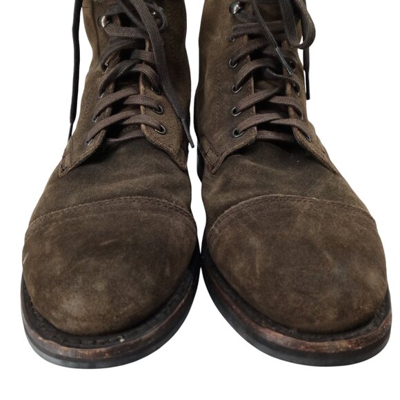 Thursday Boot Company Everyday Suede Lace Up Cap Toe Boots Size 9.5 Captain - Picture 2 of 15